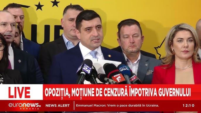 "Premierul NORDIS trebuie să plece, românii s-au săturat de umilinţă". Moţiunea de cenzură, depusă la Parlament